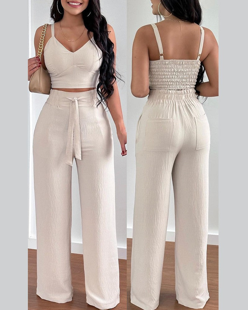 Women's Popular New Fashion Suspenders Two-piece Suits