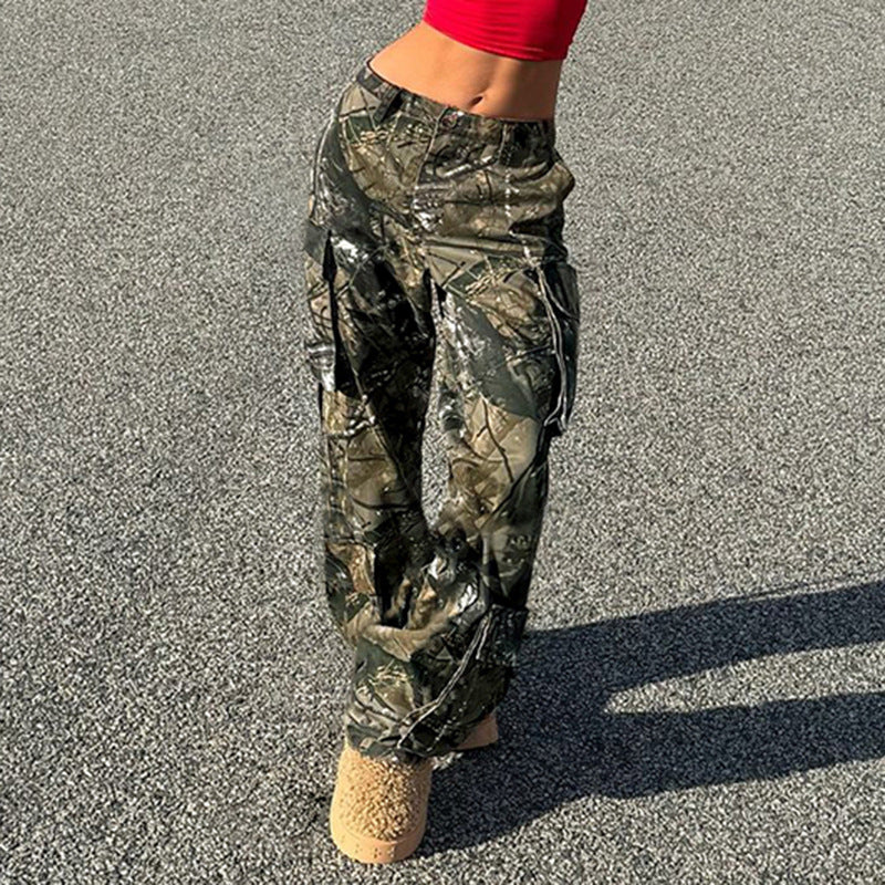American Style Camouflage Loose Hot Street Cool Jeans