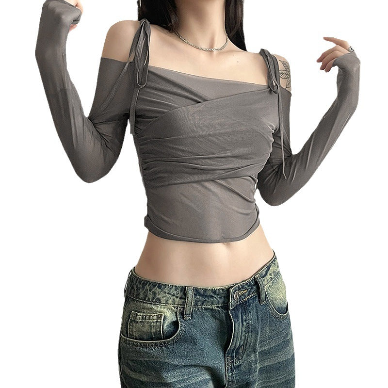 Women's Summer Fashion Solid Color Sling Sexy Tops