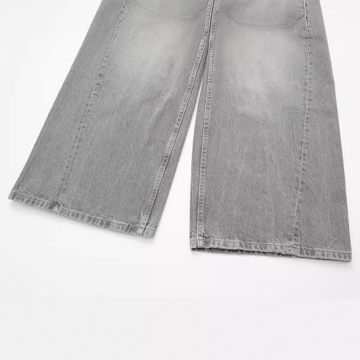 Women's Fashion Low Waist Boxer Briefs Detail Jeans