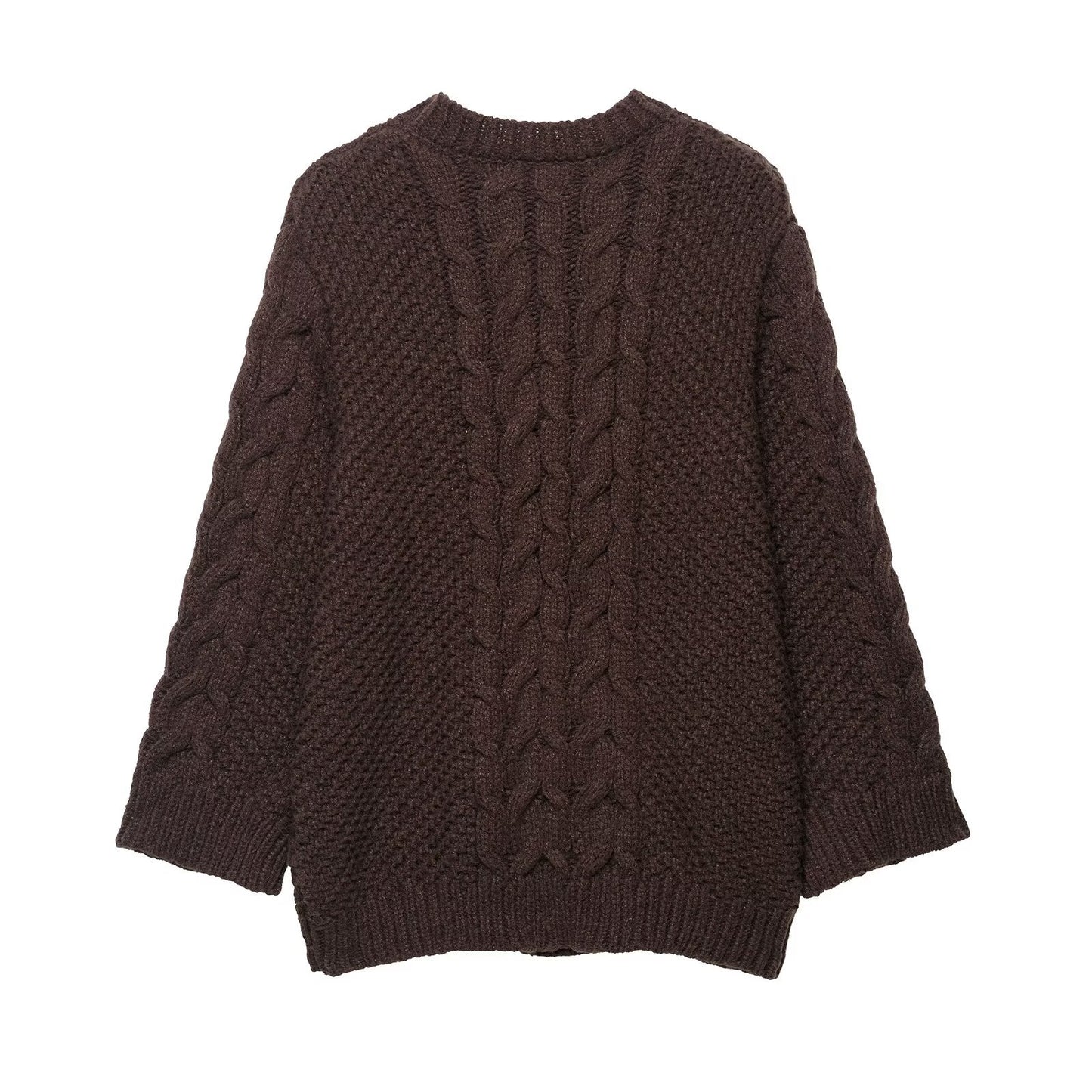 Summer Hemp Pattern Big Sleeves Loose Sweaters