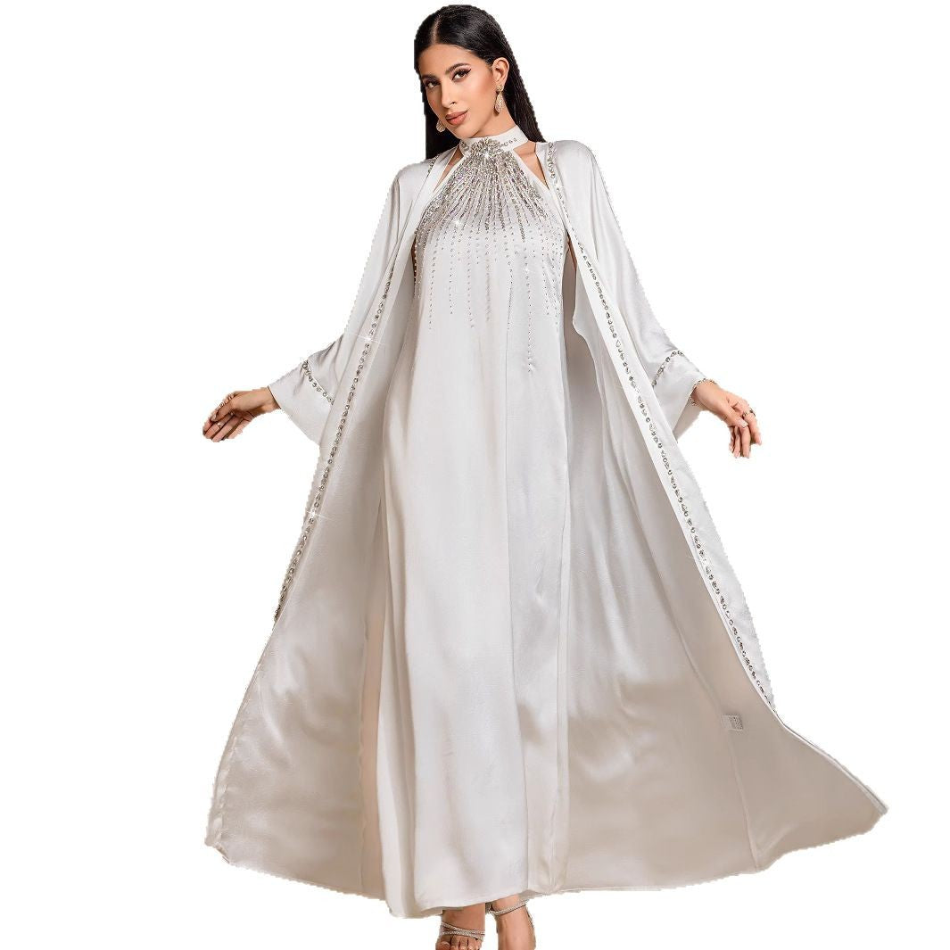 Two-piece Arabic Robe Fashion Hand Sewing Suits