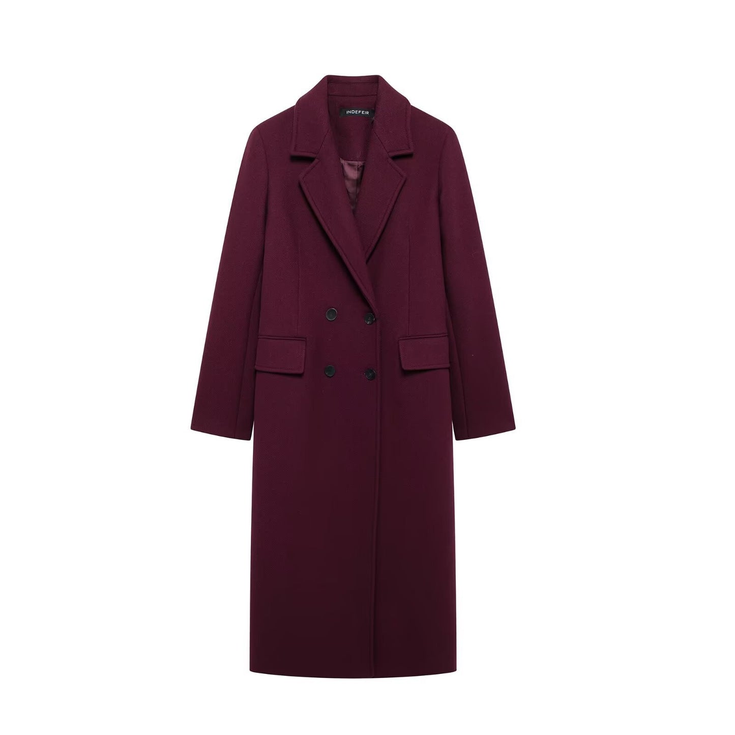 Women's Fashion Casual Temperament Mid-length Woolen Overcoat Coats