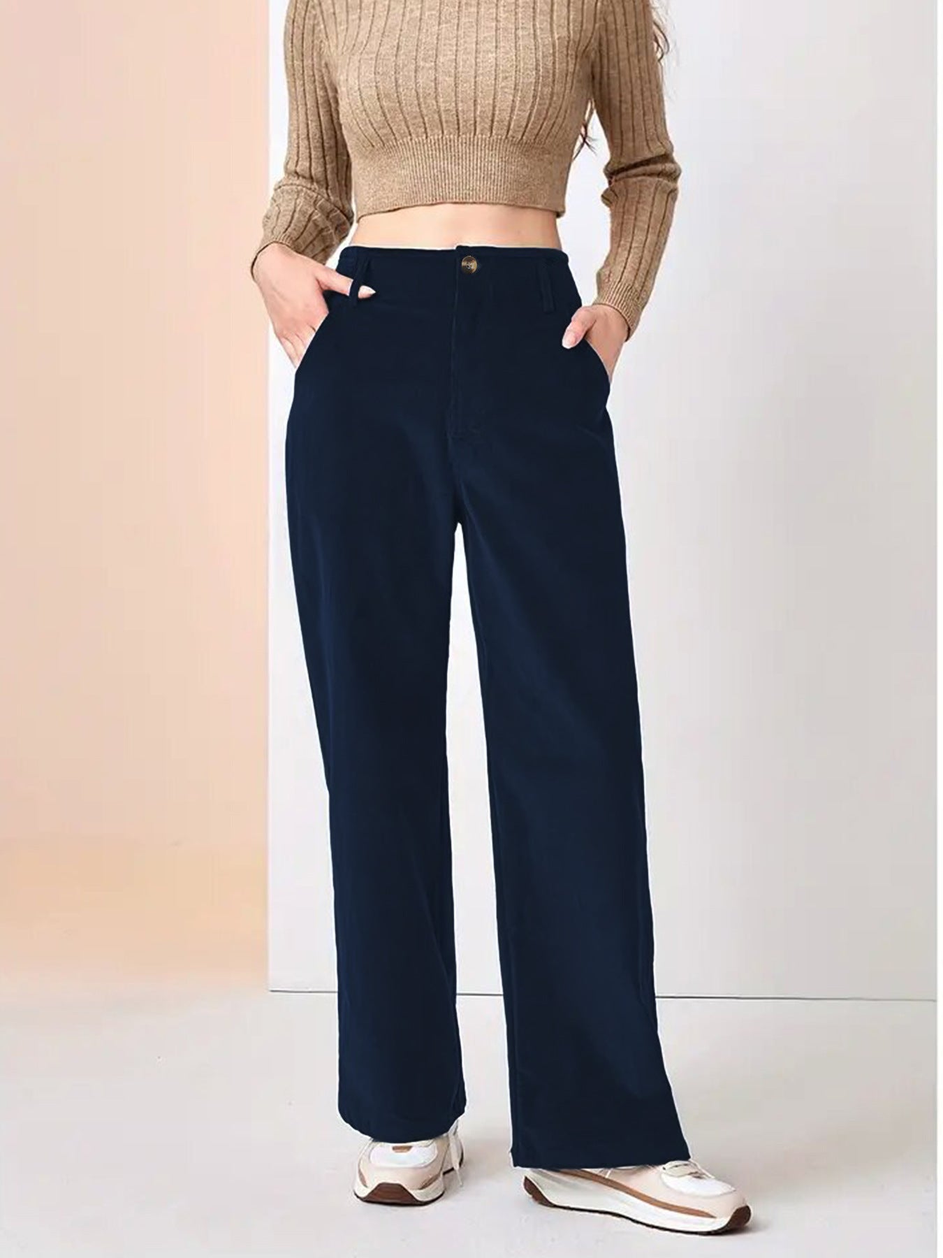 Women's Trousers With High Waist Slimming Casual Pants