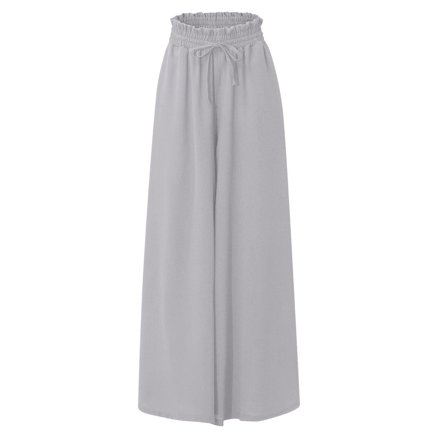 Women's Waistband Wide Leg High Waist Long Pants