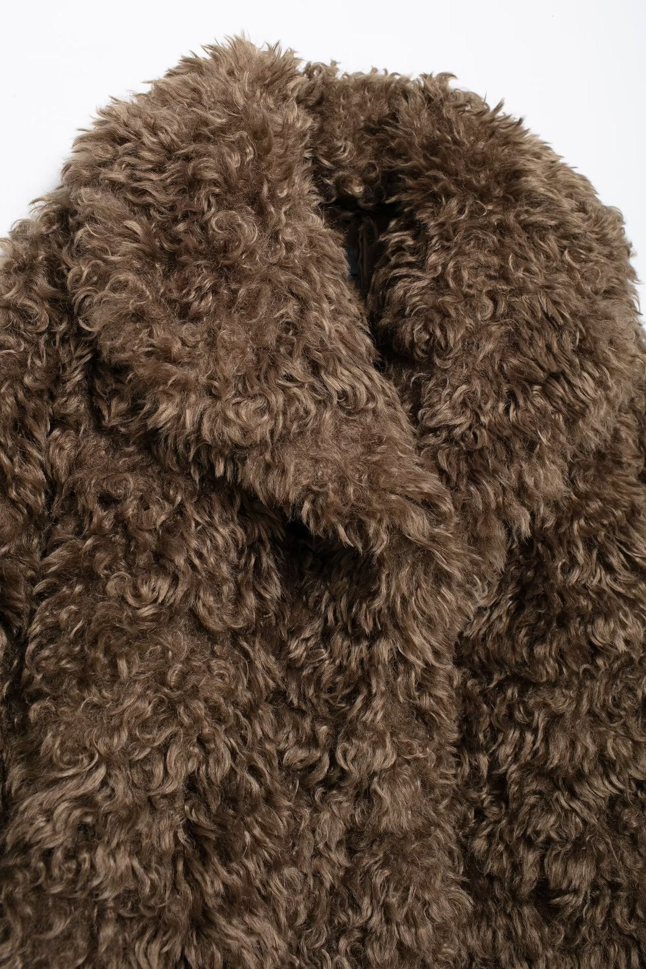 Women's Autumn Artificial Fur Effect Mid-length Coats