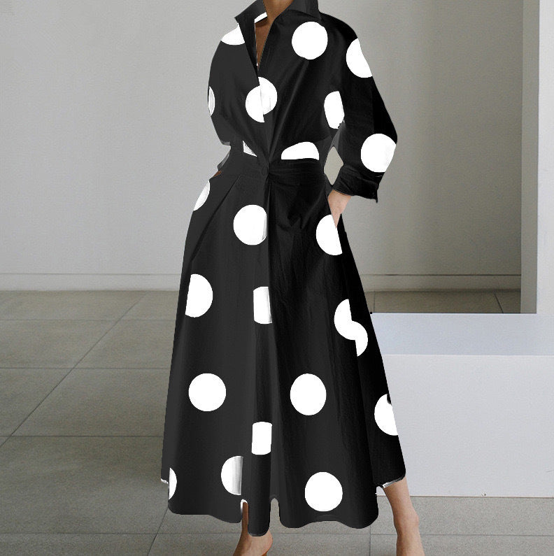 Dress Commuting Fashion Collar Lining Elastic Dresses