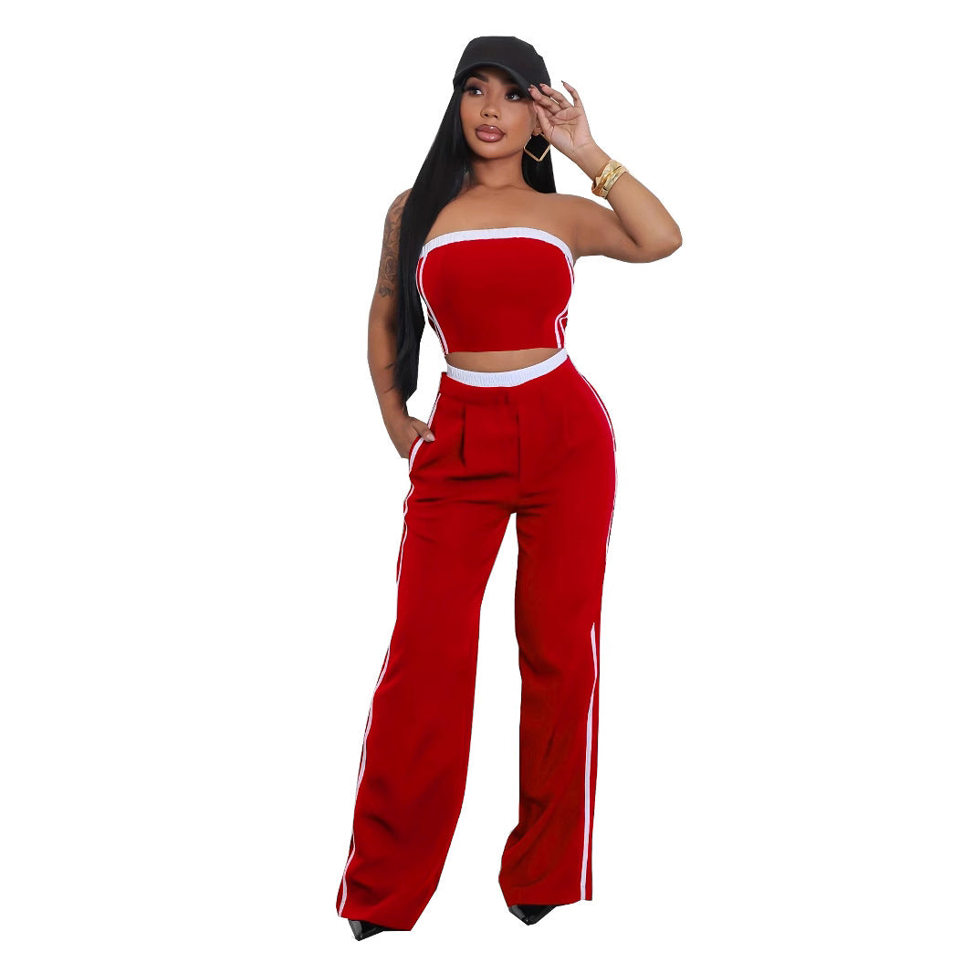 Women's Fashion Wear Sexy Tube With Wide Suits