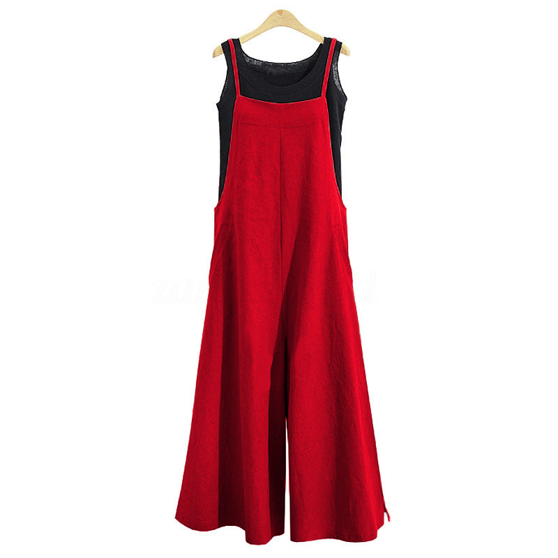 Women's Fashion Elegant Loose One-piece Casual Pants