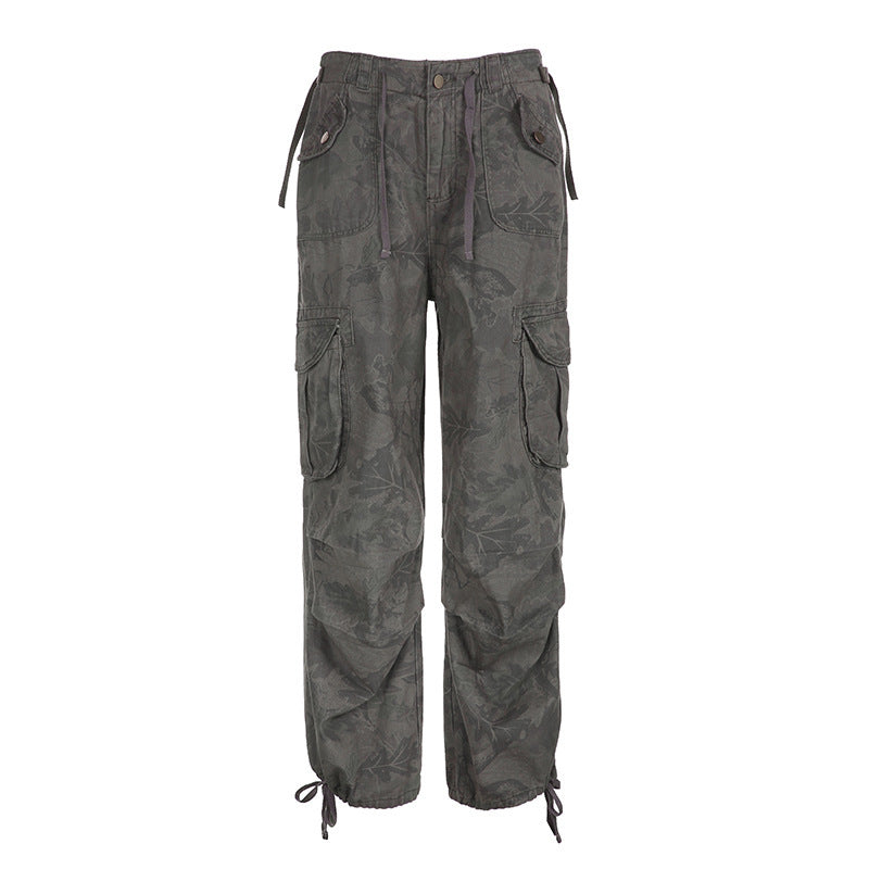 Women's Printed Loose High Street Jazz Dance Jeans