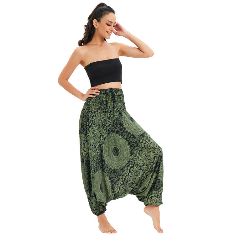 Casual Yoga Clothes Bohemian Big Crotch Pants
