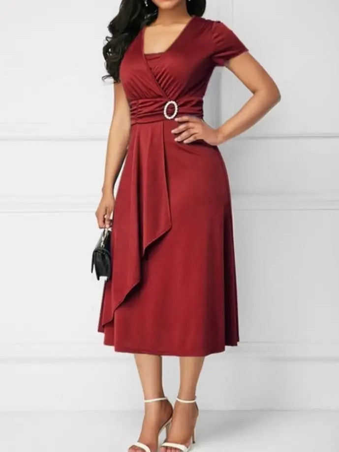 Casual Fashion Elegant Asymmetry Large Dress Dresses