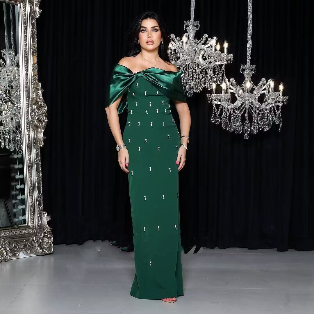 Black Fashion Bandeau Slim Long Dress Dresses