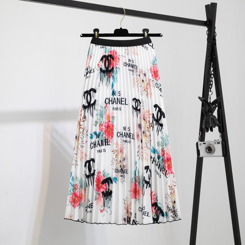 Women's Charming Slouchy Pretty Pleated Mid-length Skirts