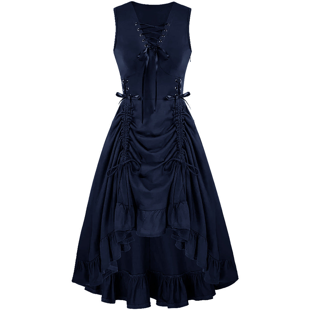 Women's Victorian Dress Renaissance Large High Waist Dresses
