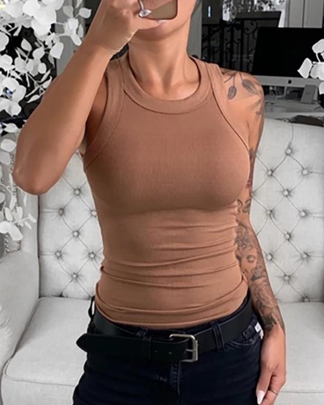 Women's Summer Printed For Sexy Round Neck Tops