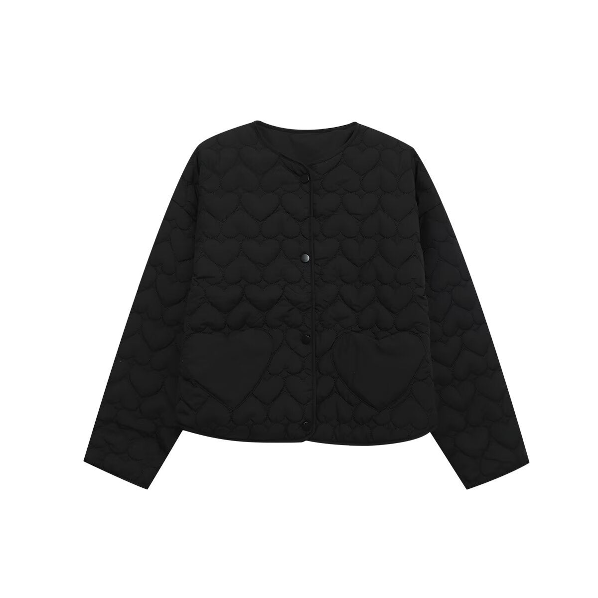 Women's Diamond Lattice Love Pocket For Coats