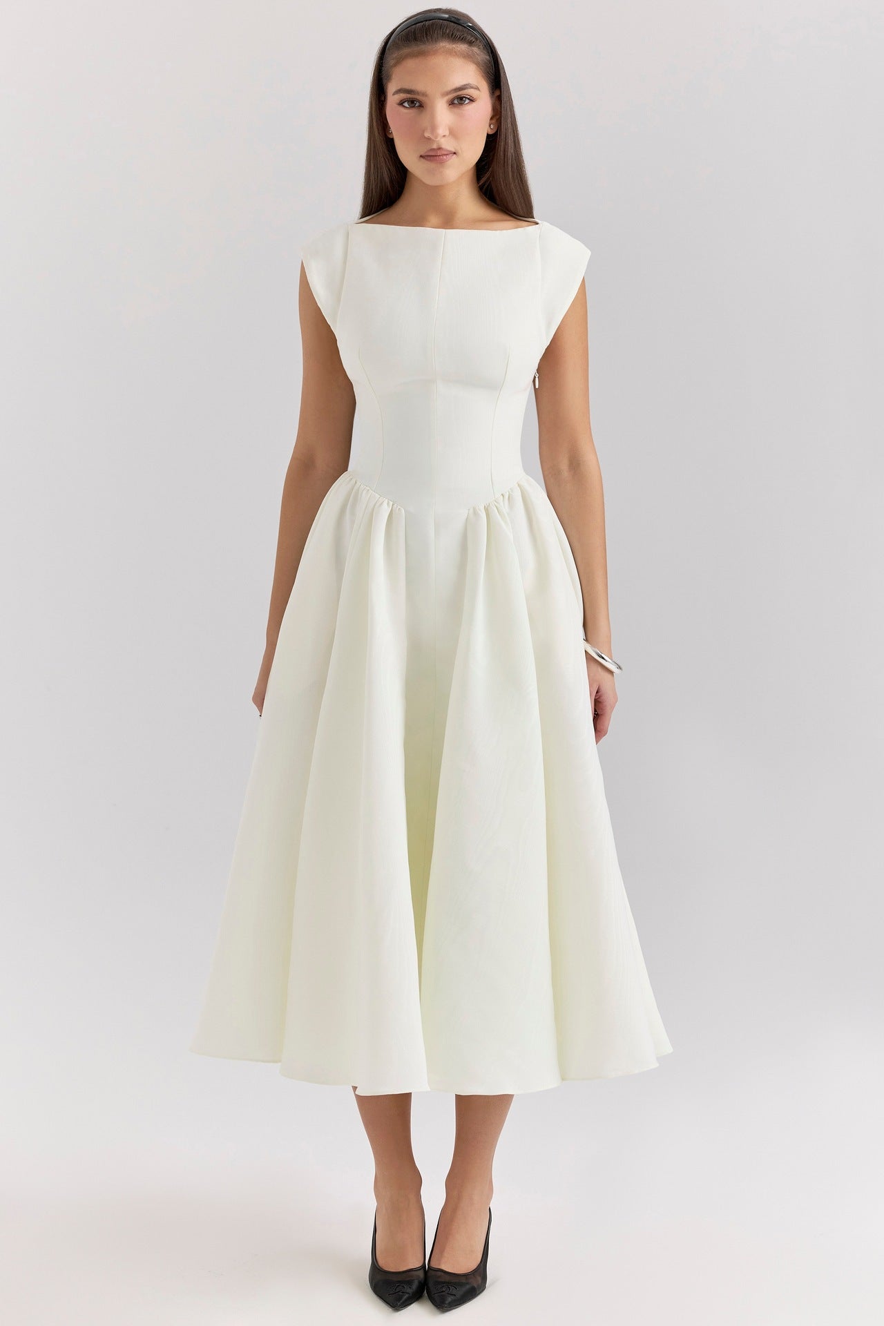 Women's Dress For French Minority Mid-length Solid Dresses