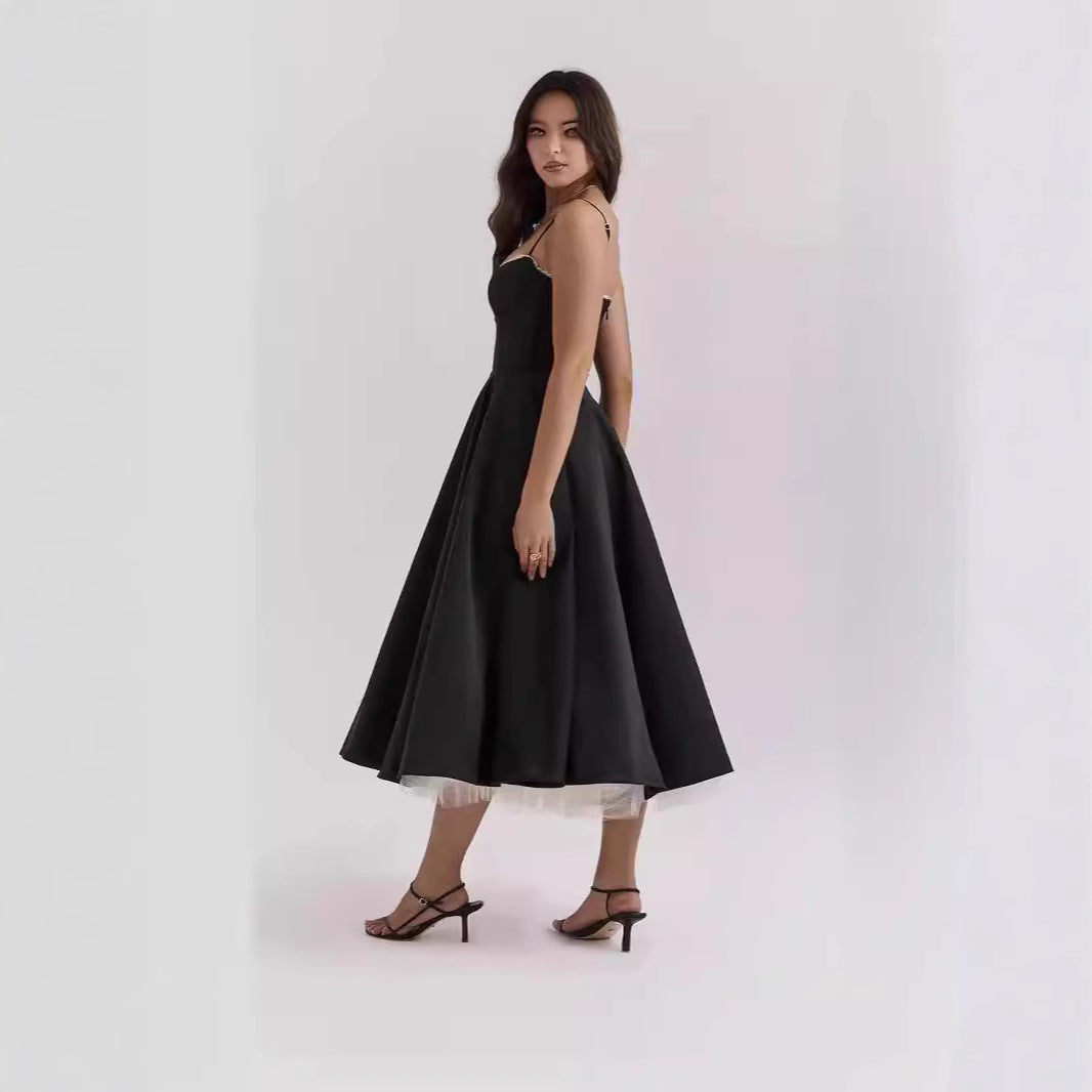 Women's Sexy Brace Sleeveless Dress Pettiskirt Maxi Dresses