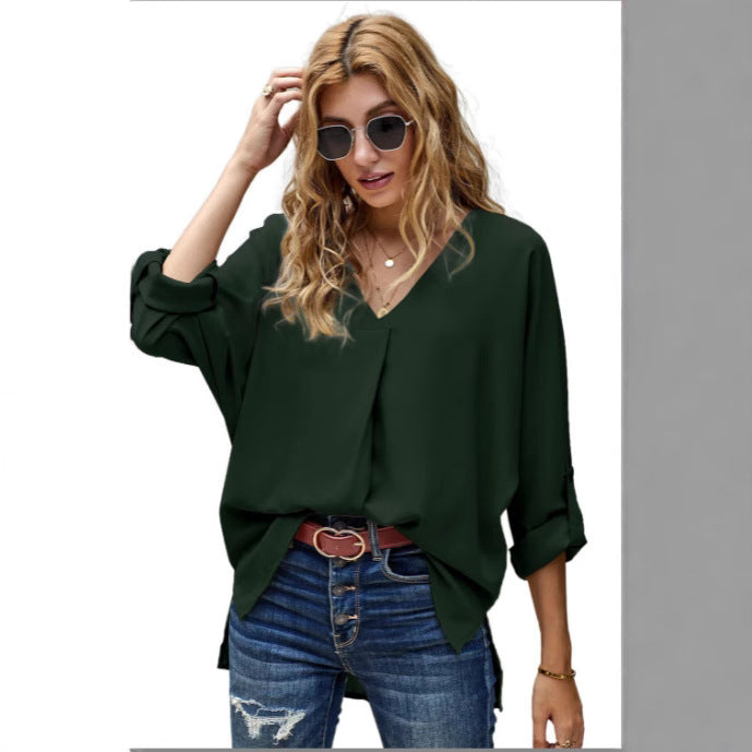 Chiffon Shirt Sexy Loose Oversized Fashion Blouses