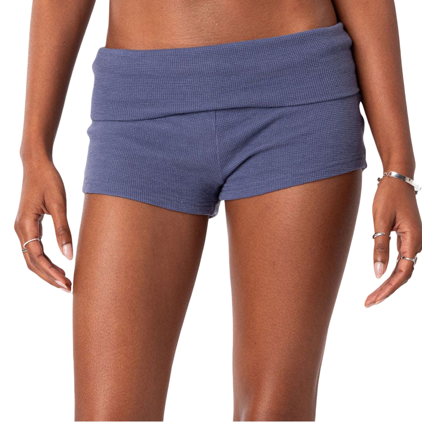 Women's Striped Style Basic Tight Low Bottoming Shorts