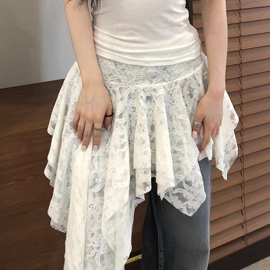 Women's Lace Irregular Slim Fit Slimming Graceful Commuter Skirts