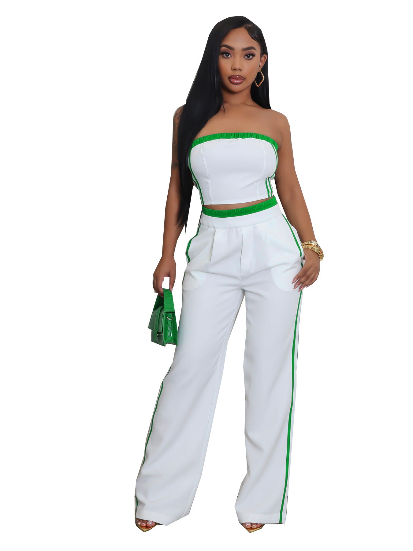 Women's Fashion Wear Sexy Tube With Wide Suits