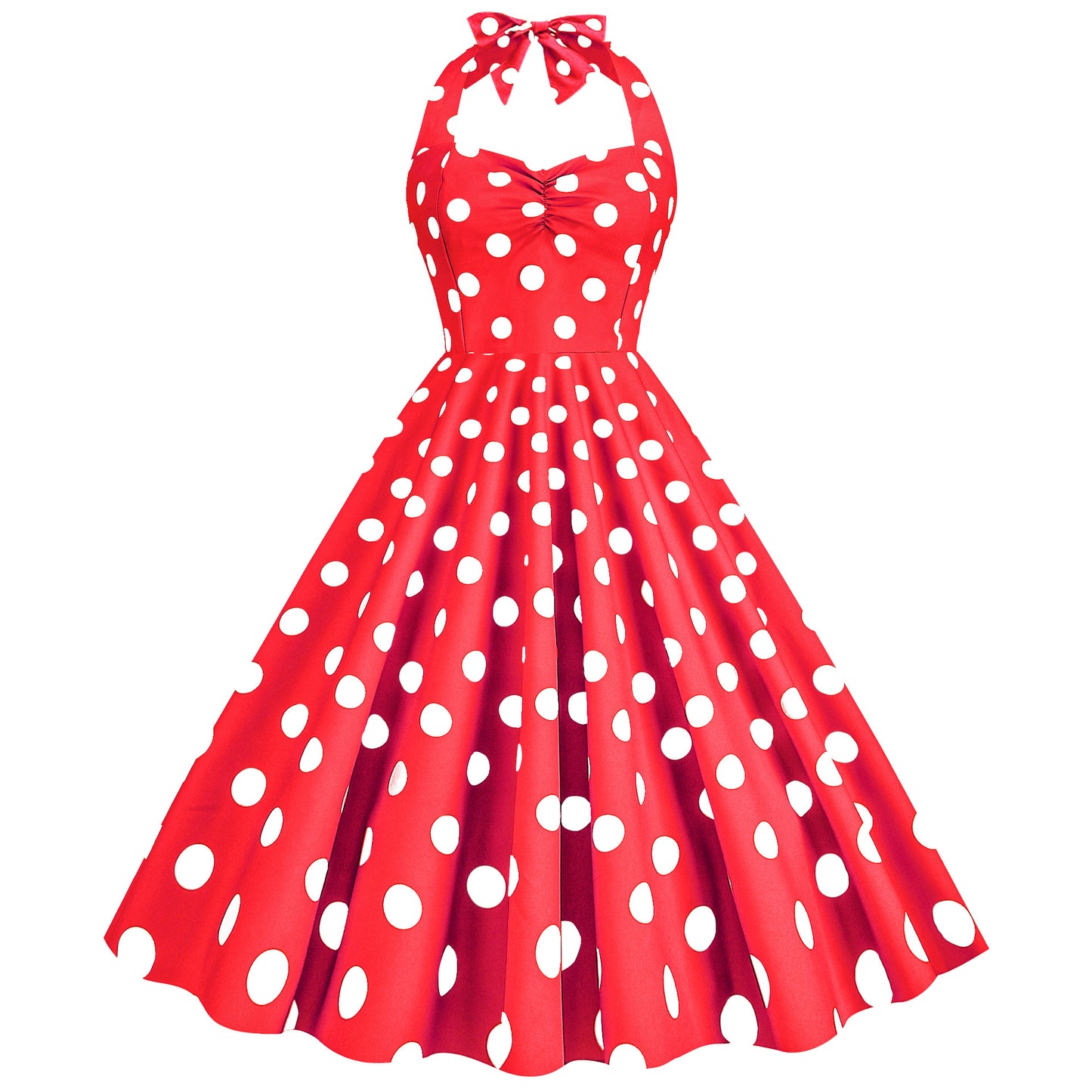 Retro Hepburn Style Slimming Large Hem Dresses