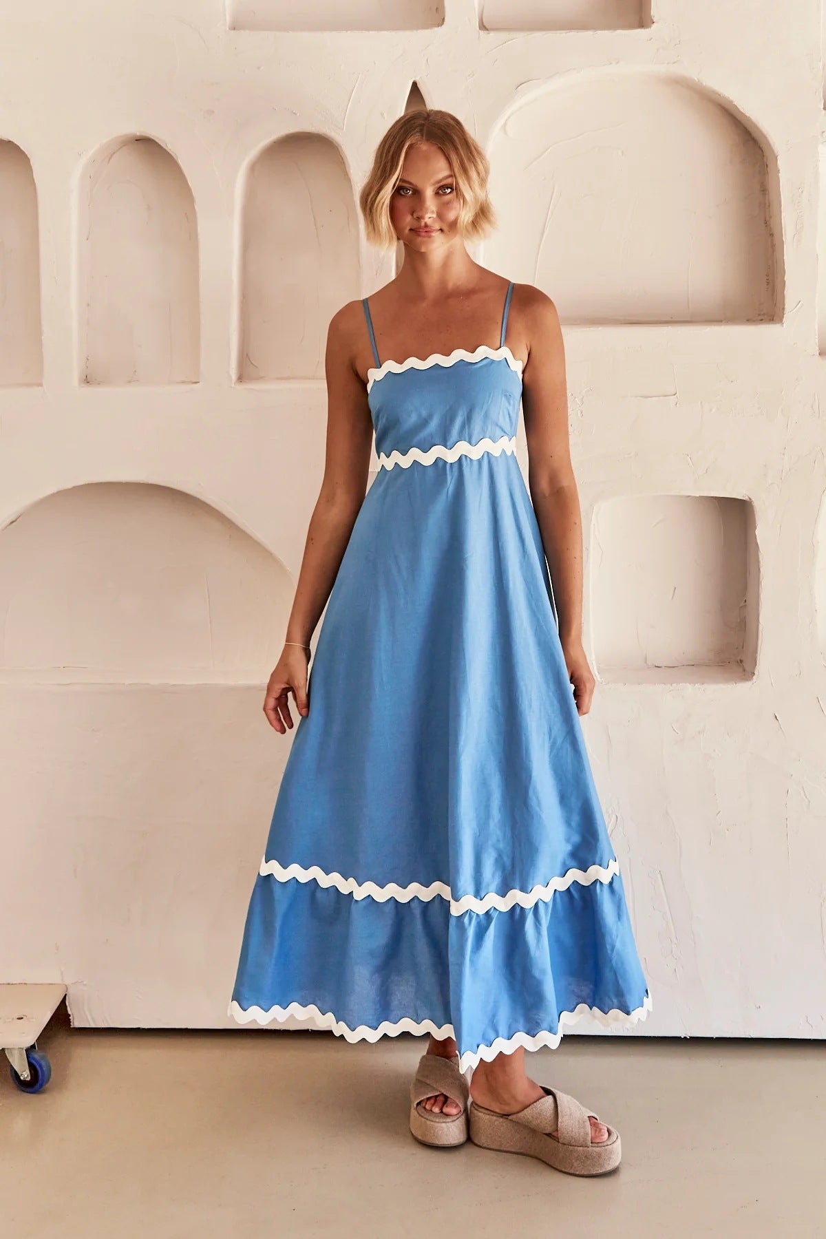 Color Lace Stitching Elegant Strap Tube Dresses