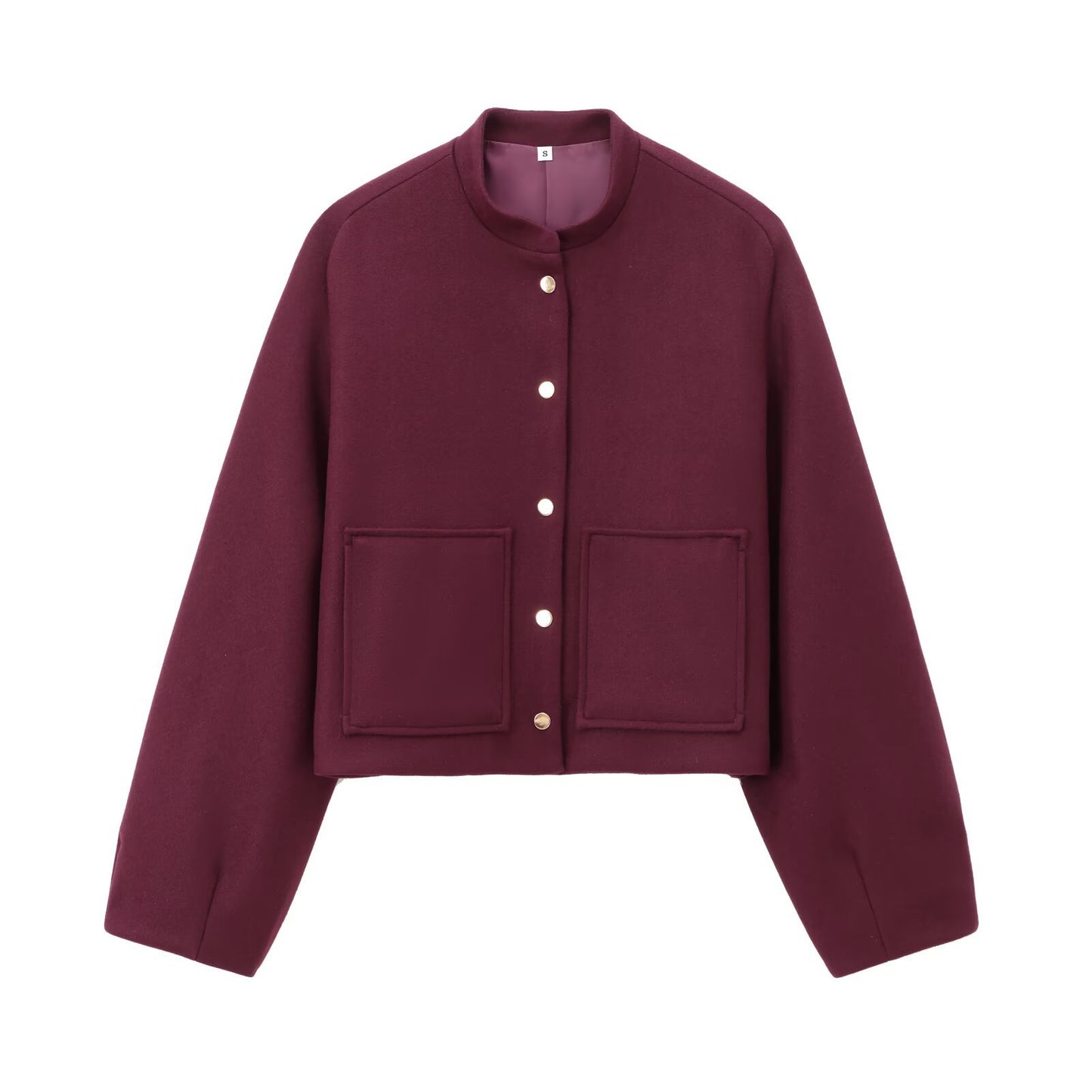 Women's Fashion Casual Versatile Stand Collar Single-breasted Coats