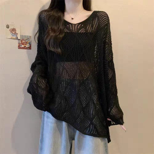 Women's Idle Style Design Loose Sun Protection Sweaters