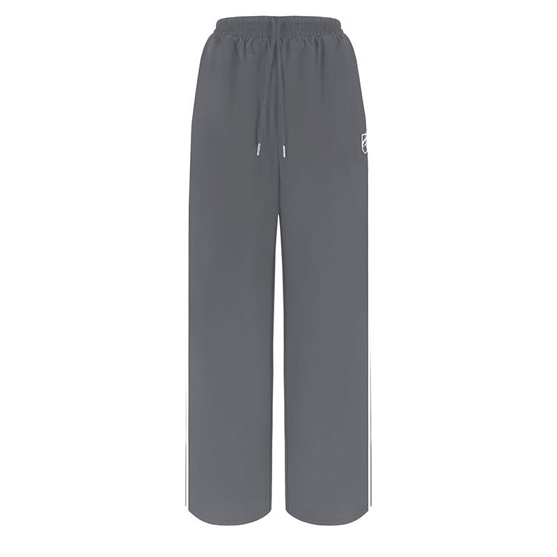 Women's Wide Leg Loose Drawstring Striped High Pants