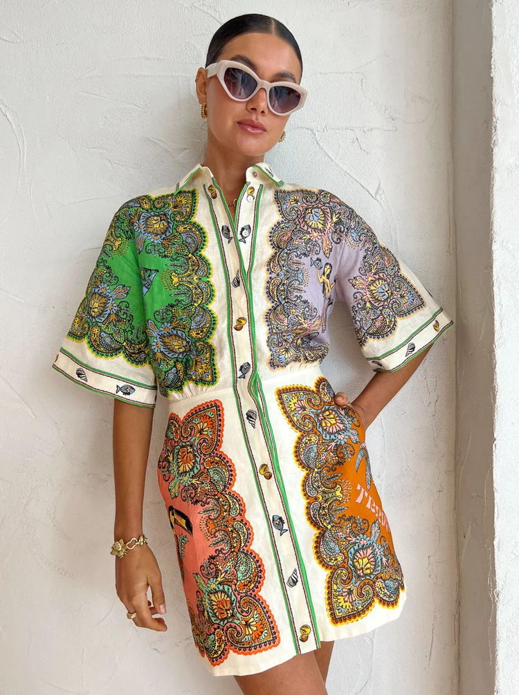 Shirt Dress Fashion Casual Slim Long Blouses