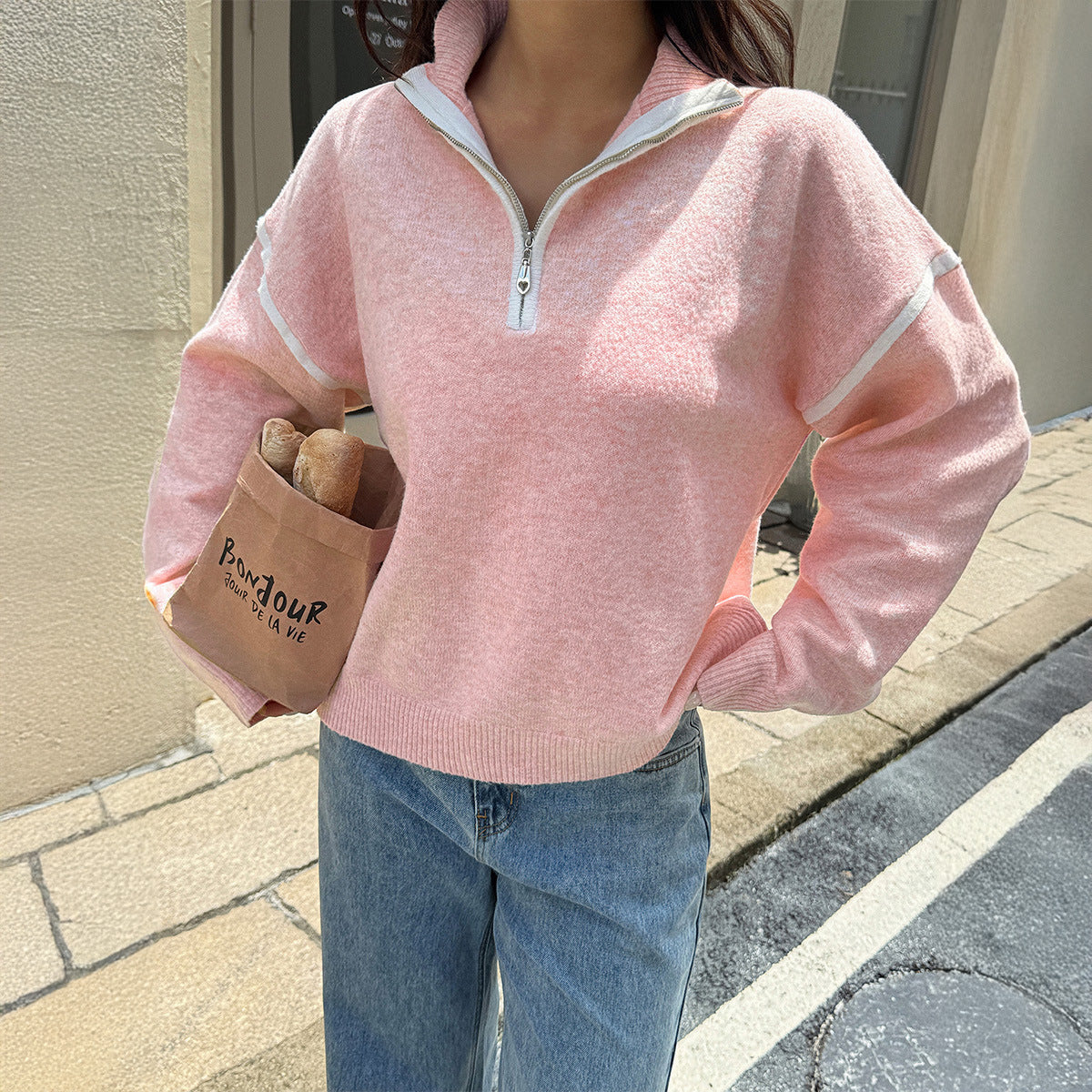 Women's Casual Simple Solid Color Long Sleeve Sweaters