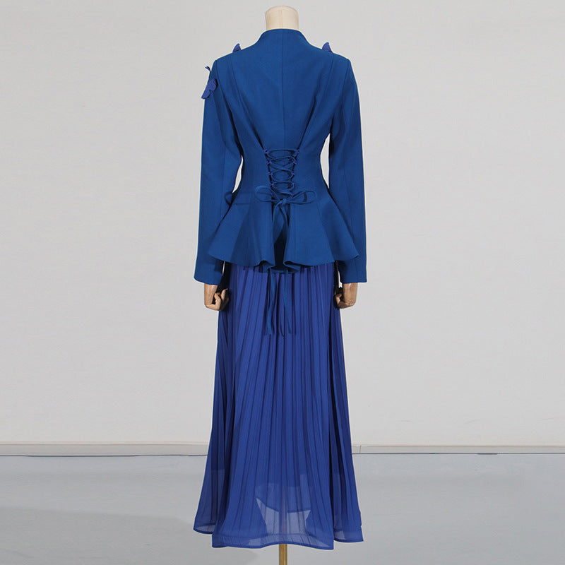 Spring Elegant Loose Three-dimensional Flower Ruffled Suits