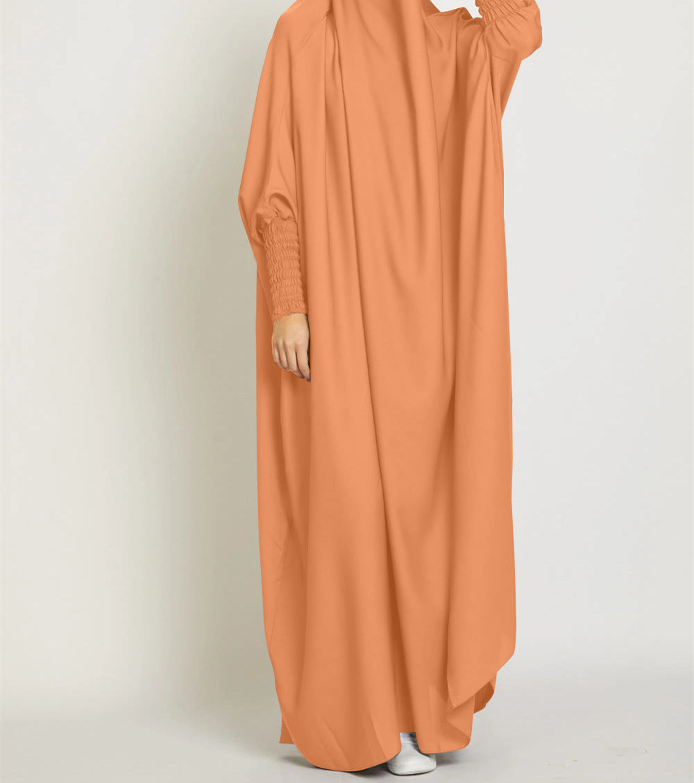 Turkish Swing Solid Color Robe Dress Dresses