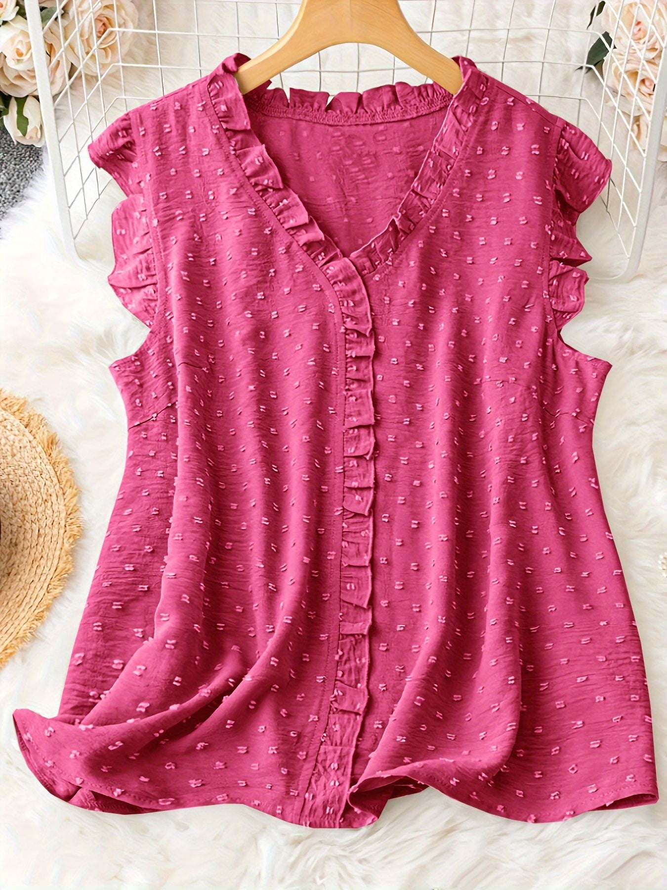 Women's Design Ruffled Loose Casual Sleeve Blouses