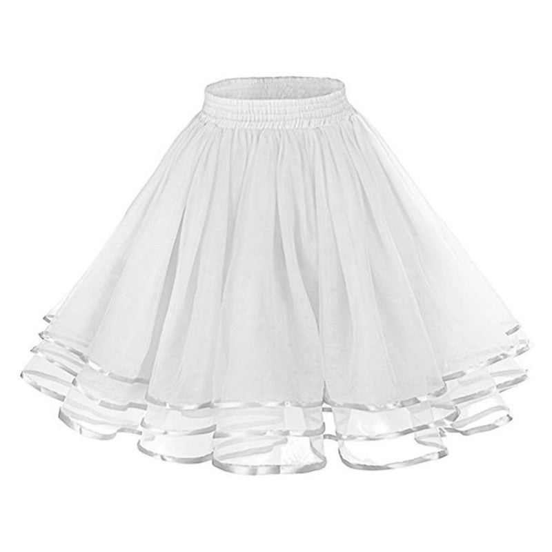 Crinoline Boneless Soft Veil Daily Ribbon Skirts