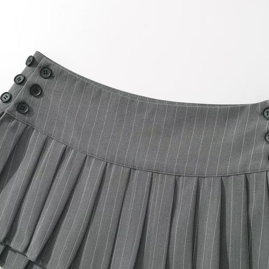 Women's Waist Sexy Slimming Mini American College Skirts