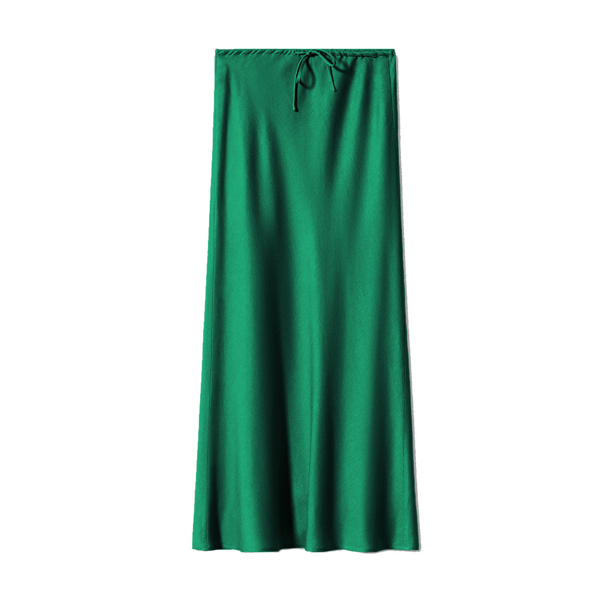 Women's High Quality Satin Long Dress Waist Skirts