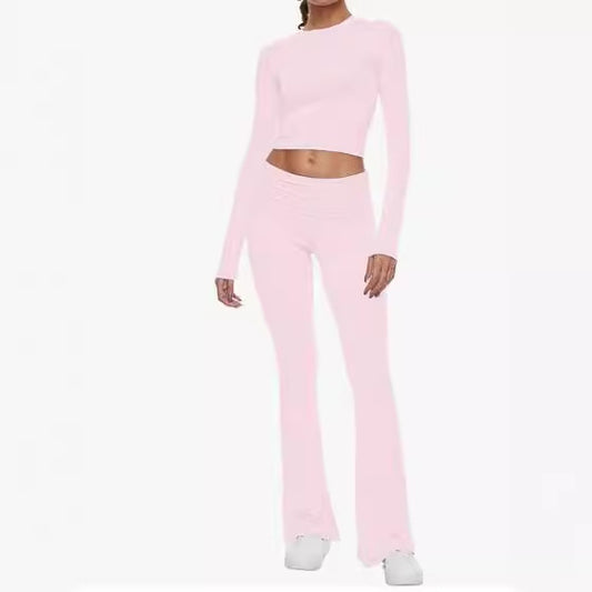 Women's Charming Popular Round Low Bell-bottom Suits