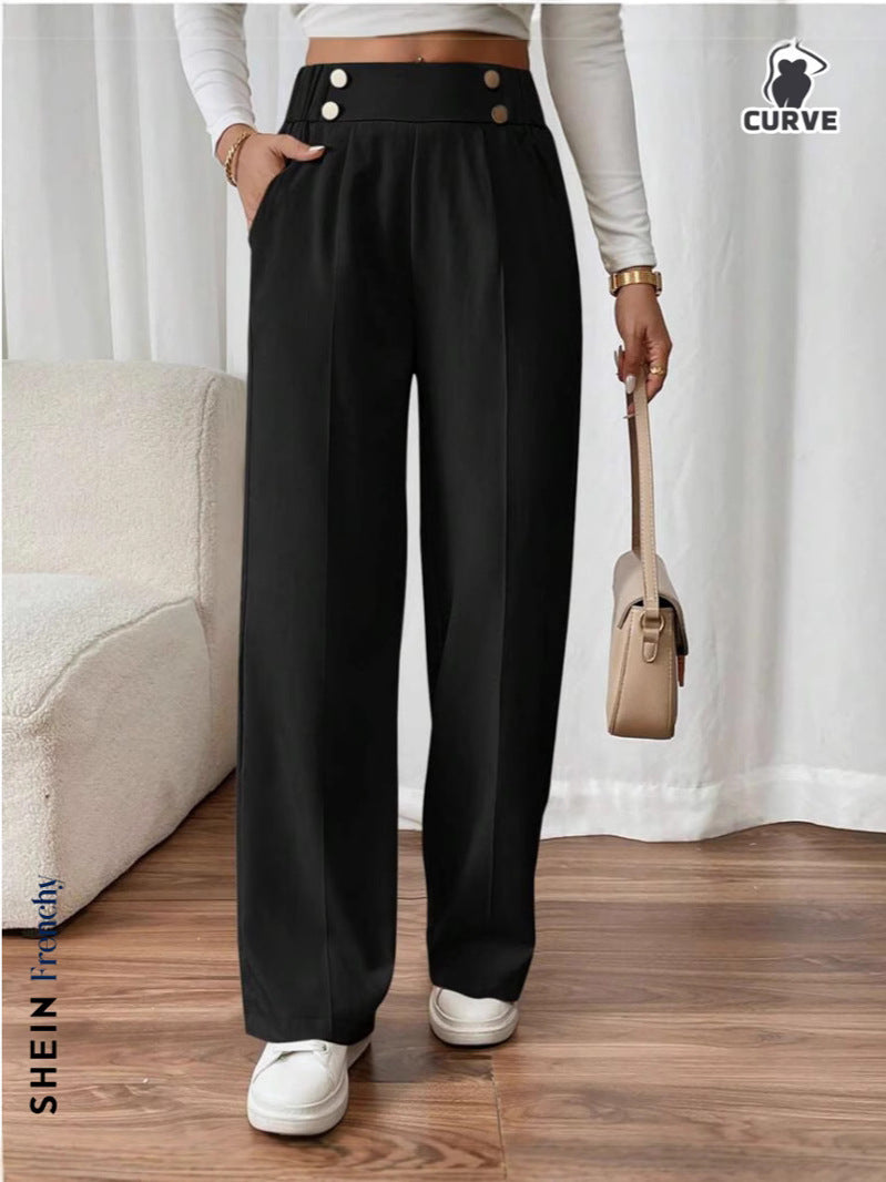 Women's Cropped Spring Korean Style Smoke Tube Harem Pants