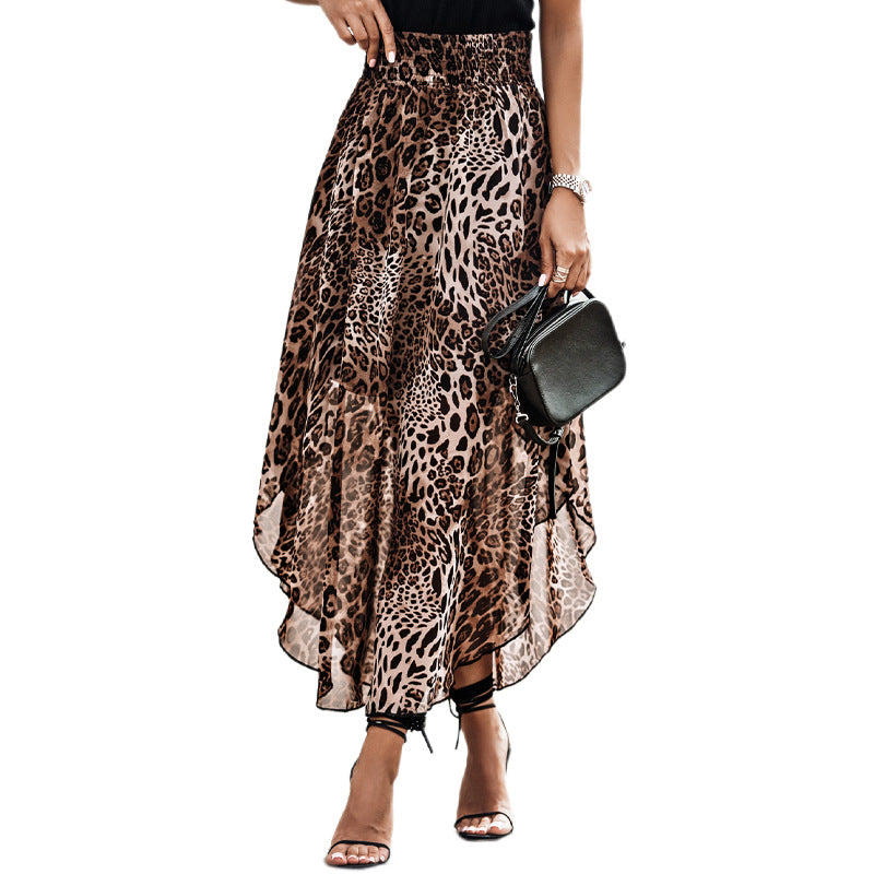 Print Long Autumn High Waist Slimming Skirts