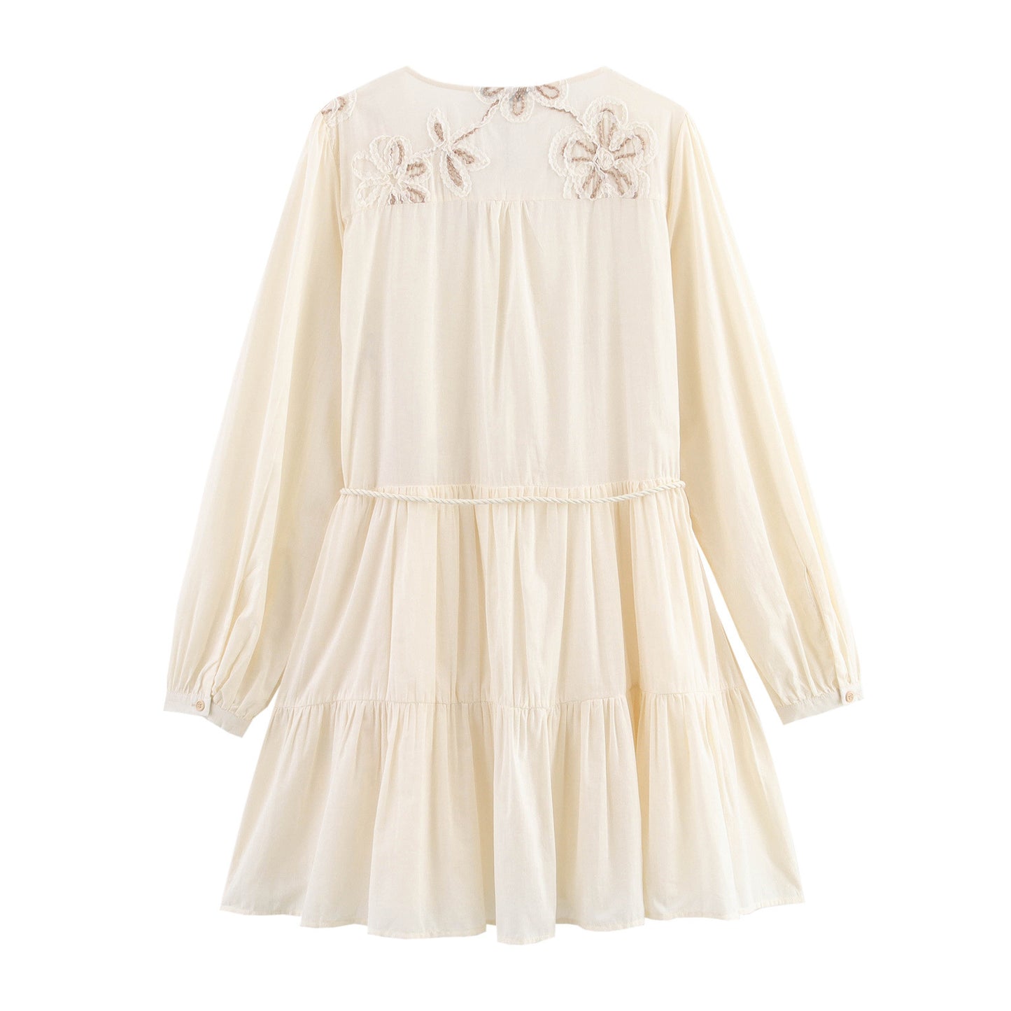 Glamorous Summer Flower Embroidered Mini Dress Dresses