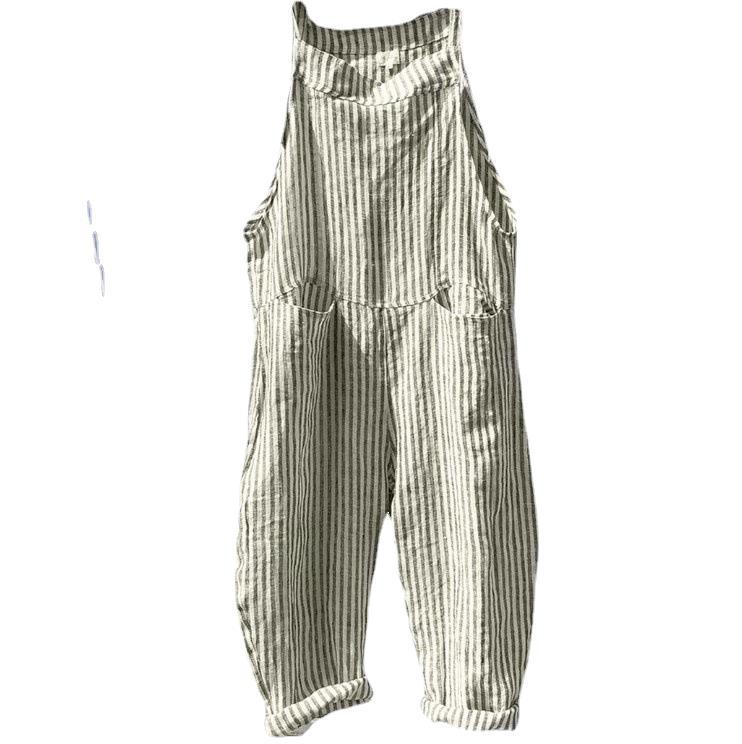 Women's Quality Autumn Casual Cotton Suspender Pants