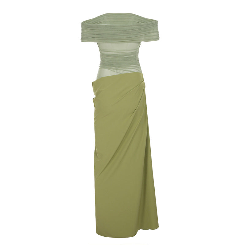 Style Spring Holiday Tulle Fake Two Pieces Design Skirts