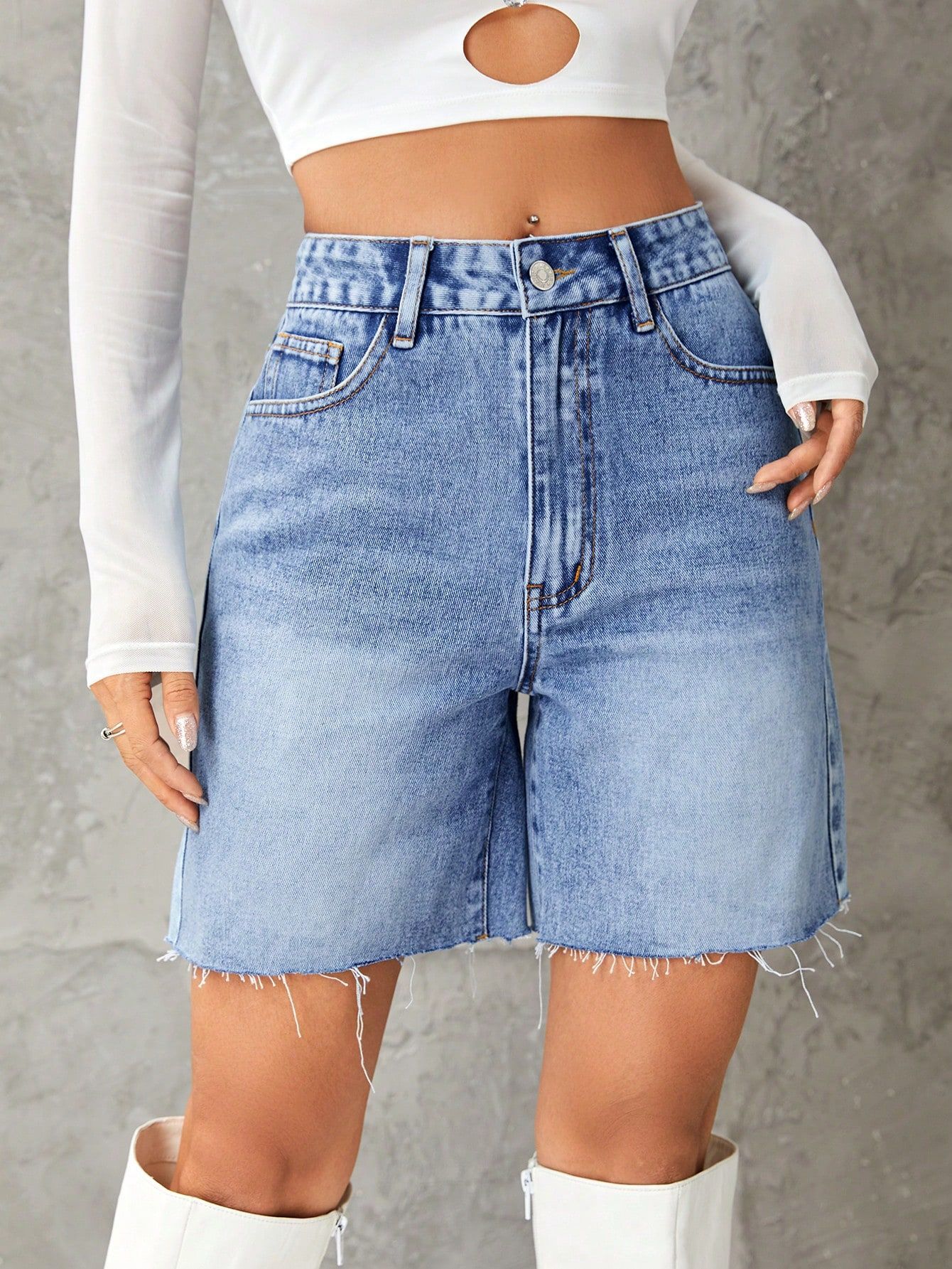 Women's Fashion Casual High Waist Denim Jeans