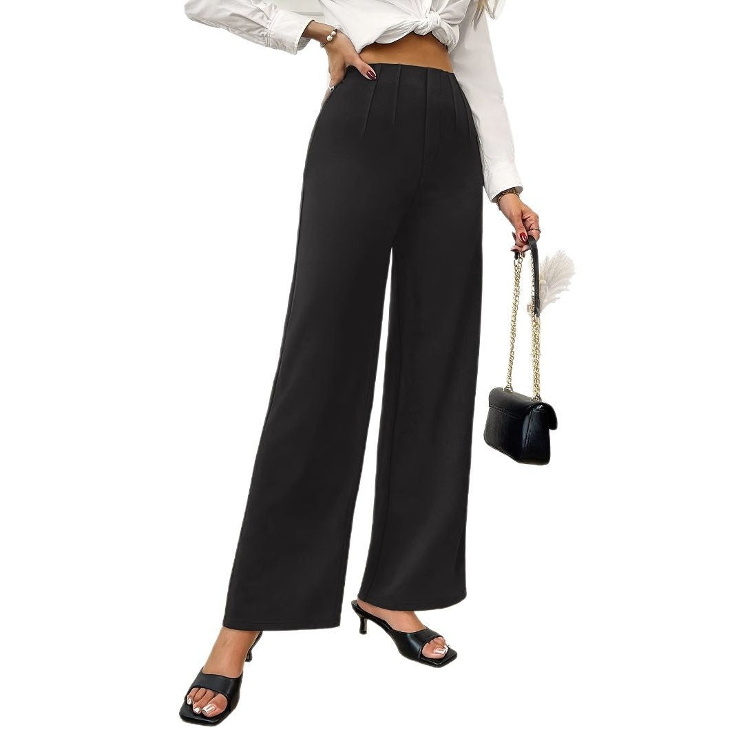 Women's Trousers Commuter Stretch Office Fashion High Pants