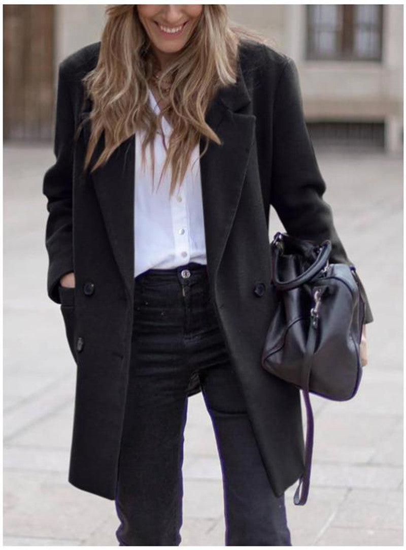 Women's Woolen Heavy Woollen Cloth For Overcoat Coats