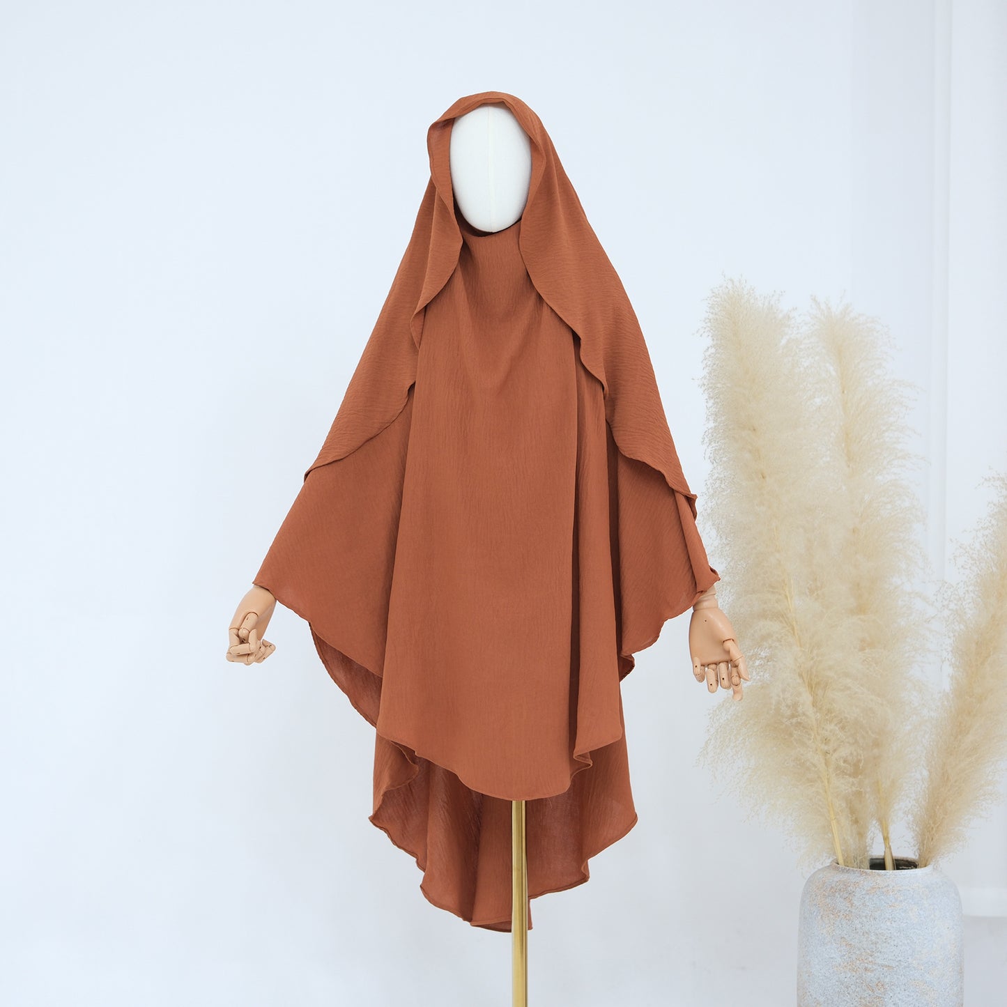 Casual Trendy Solid Color Turban Turkish Dresses